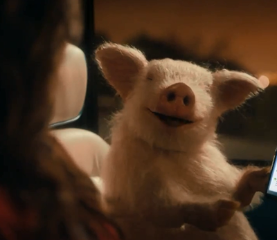 pig smiling