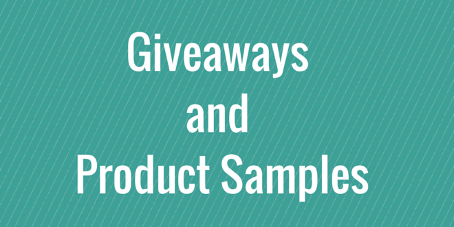 giveaways and product samples - launch marketing