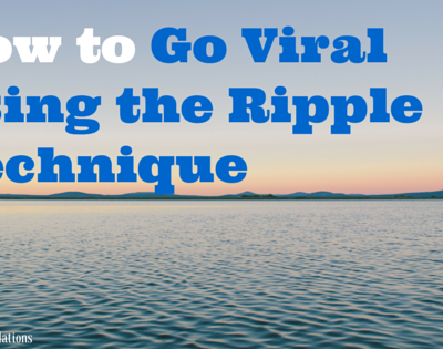 Viral Marketing Ripple Effect