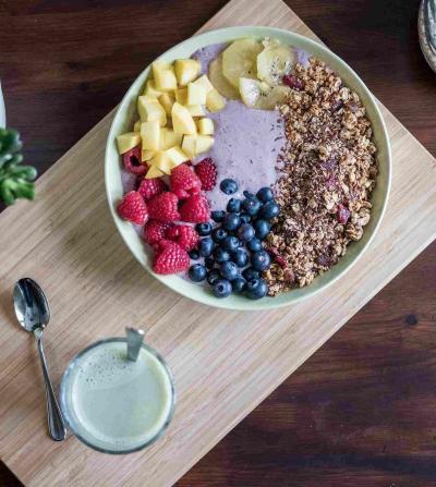 bowl filled with healthy superfoods