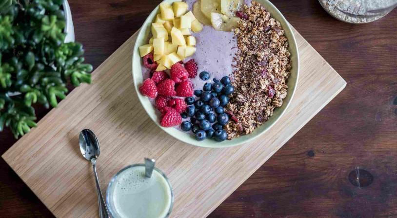 bowl filled with healthy superfoods