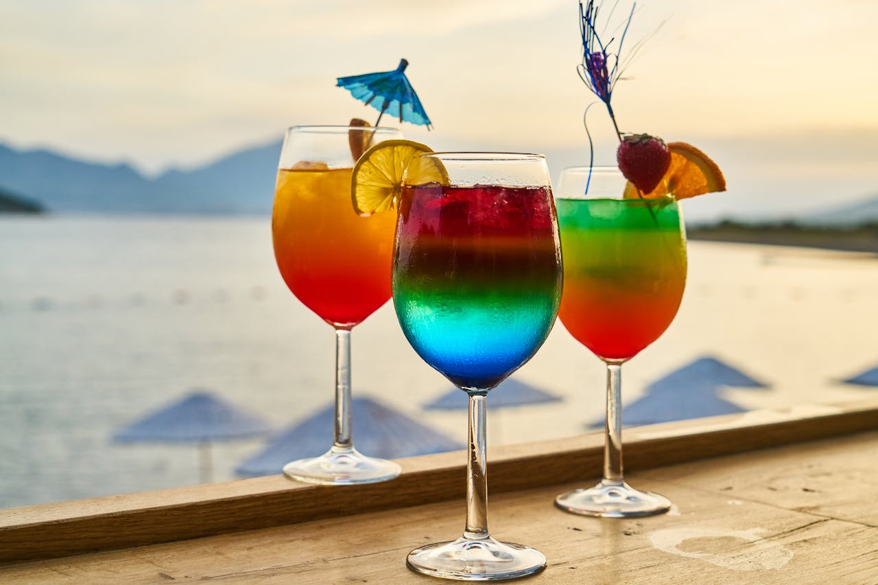 Cocktails on the beach